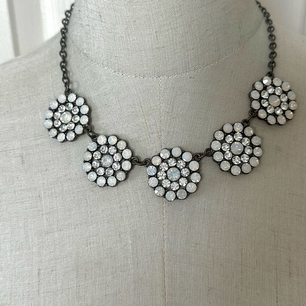Sweet Lola crystal circle statement necklace